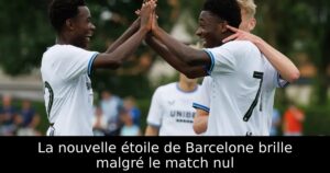 La nouvelle étoile de Barcelone brille malgré le match nul