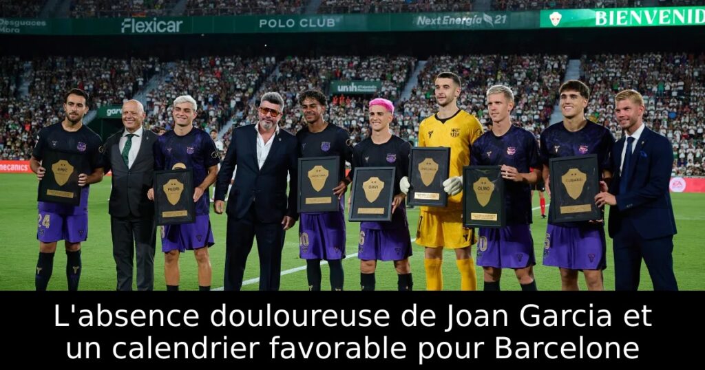 L&rsquo;absence douloureuse de Joan Garcia et un calendrier favorable pour Barcelone