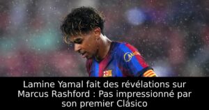 Lamine Yamal fait des révélations sur Marcus Rashford : Pas impressionné par son premier Clásico