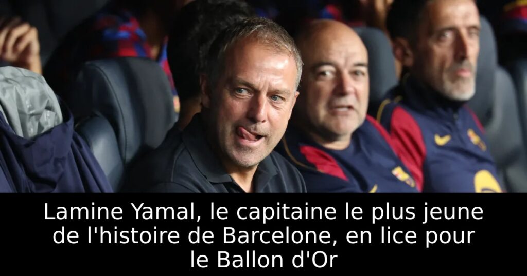 Lamine Yamal, le capitaine le plus jeune de l&rsquo;histoire de Barcelone, en lice pour le Ballon d&rsquo;Or
