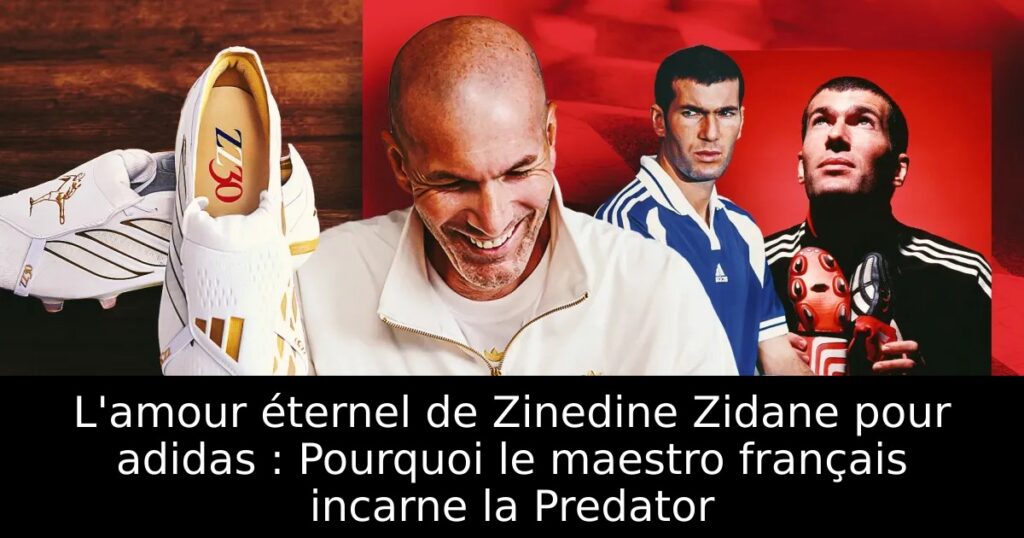 L&rsquo;amour éternel de Zinedine Zidane pour adidas : Pourquoi le maestro français incarne la Predator