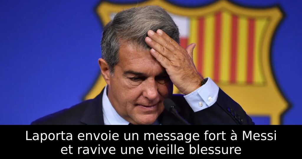 Laporta envoie un message fort à Messi et ravive une vieille blessure