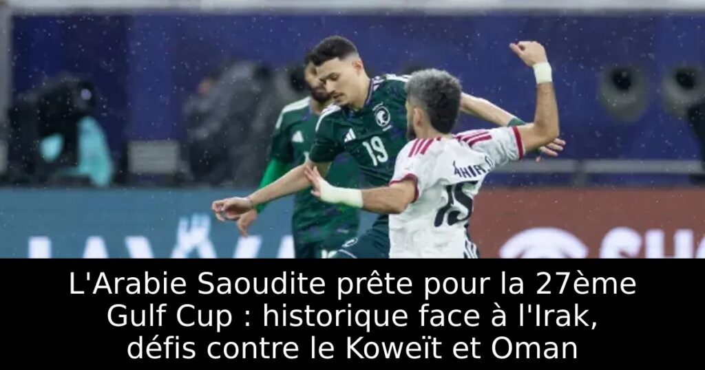 L&rsquo;Arabie Saoudite prête pour la 27ème Gulf Cup : historique face à l&rsquo;Irak, défis contre le Koweït et Oman