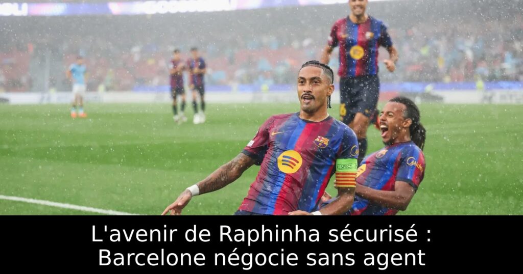 L&rsquo;avenir de Raphinha sécurisé : Barcelone négocie sans agent