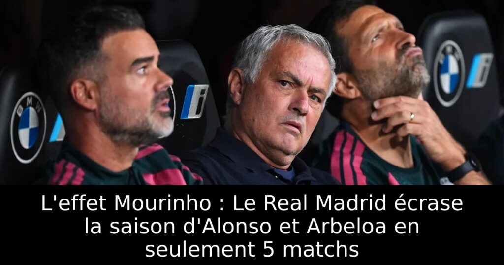 L&rsquo;effet Mourinho : Le Real Madrid écrase la saison d&rsquo;Alonso et Arbeloa en seulement 5 matchs
