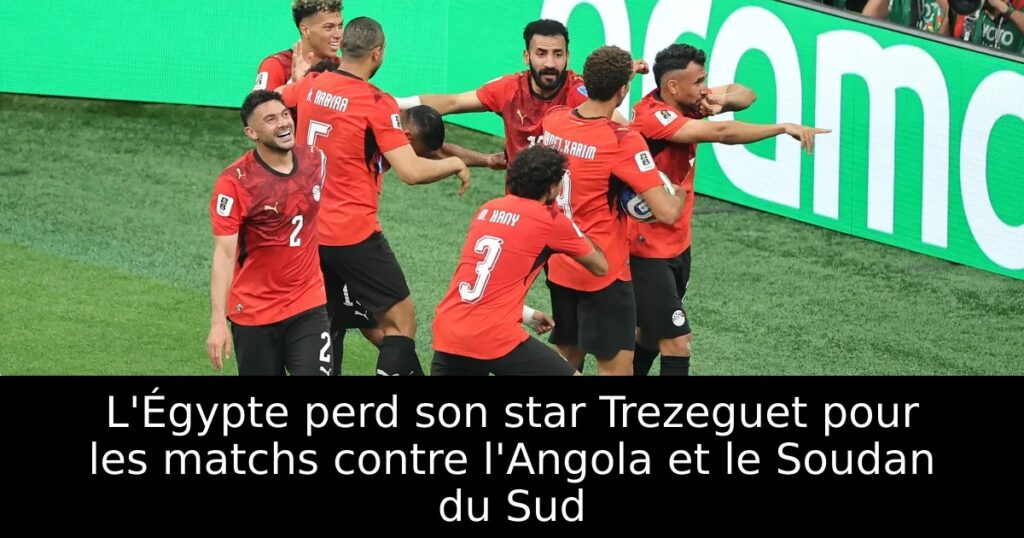 L&rsquo;Égypte perd son star Trezeguet pour les matchs contre l&rsquo;Angola et le Soudan du Sud