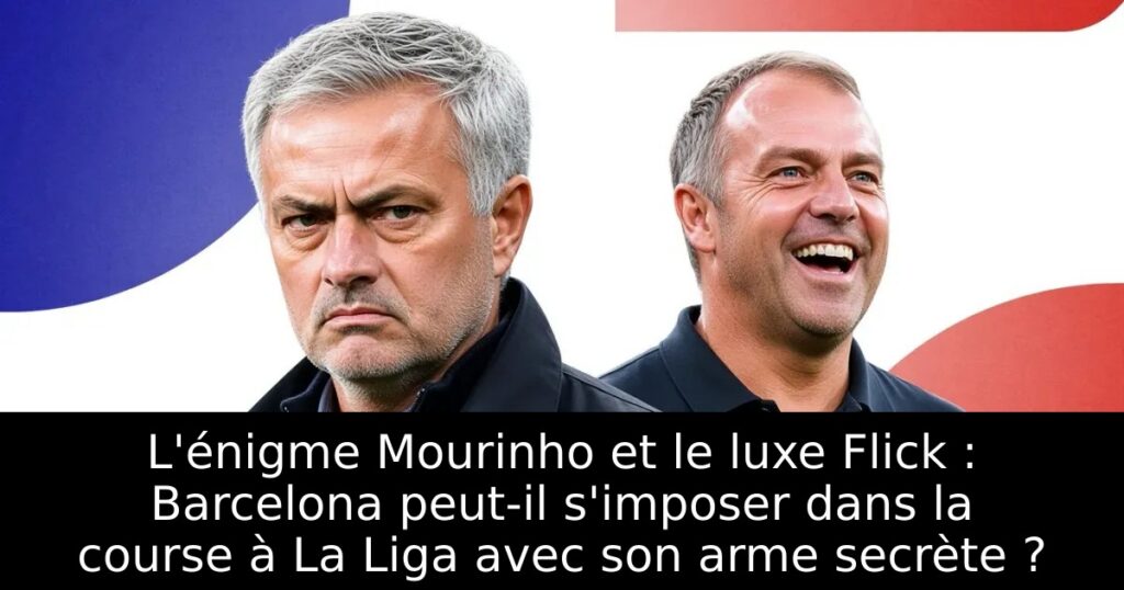 L&rsquo;énigme Mourinho et le luxe Flick : Barcelona peut-il s&rsquo;imposer dans la course à La Liga avec son arme secrète ?