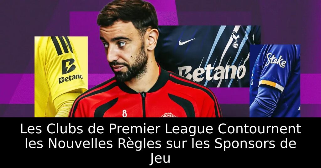 Les Clubs de Premier League Contournent les Nouvelles Règles sur les Sponsors de Jeu