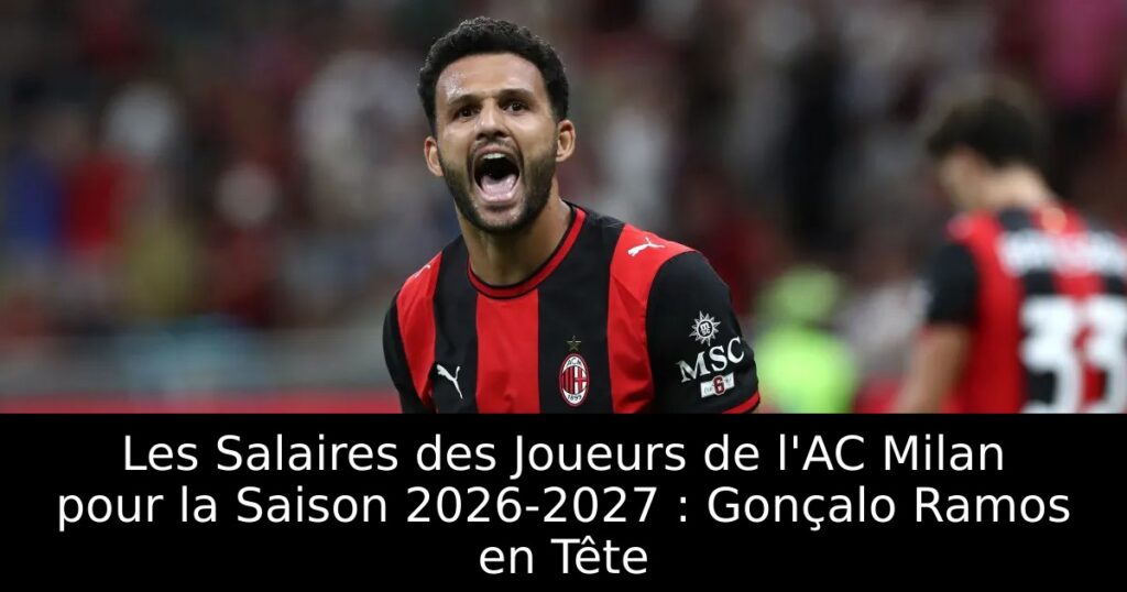 Les Salaires des Joueurs de l&rsquo;AC Milan pour la Saison 2026-2027 : Gonçalo Ramos en Tête