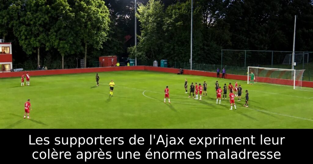 Les supporters de l&rsquo;Ajax expriment leur colère après une énormes maladresse