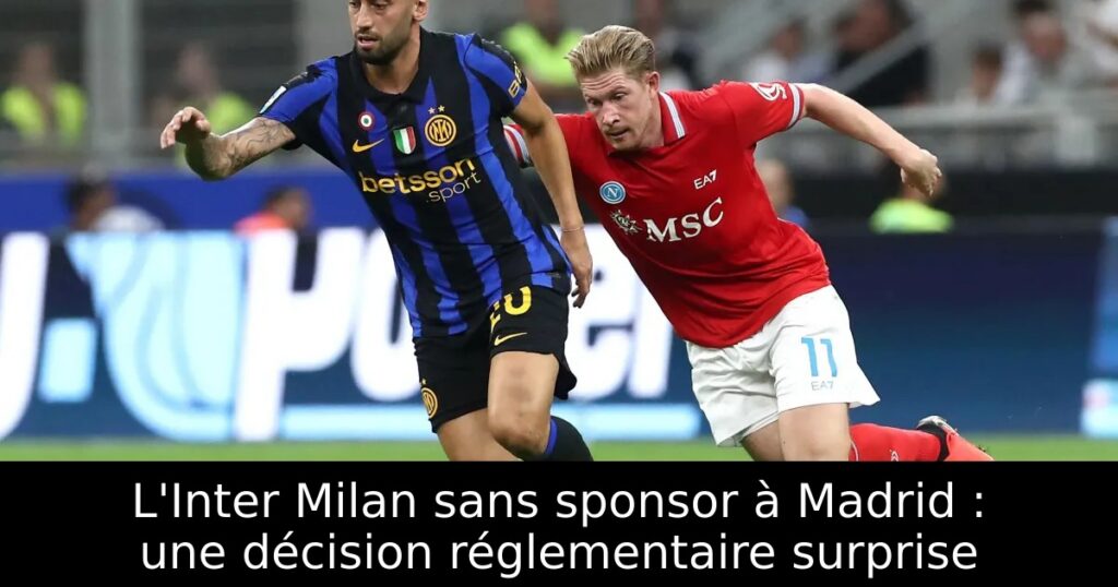 L&rsquo;Inter Milan sans sponsor à Madrid : une décision réglementaire surprise