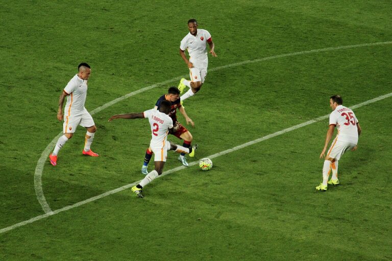 Lionel Messi face à l’AS Roma avec Barcelone, 2015