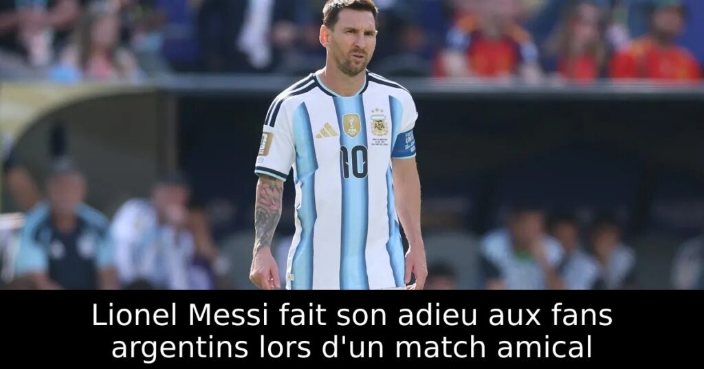 Lionel Messi fait son adieu aux fans argentins lors d&rsquo;un match amical