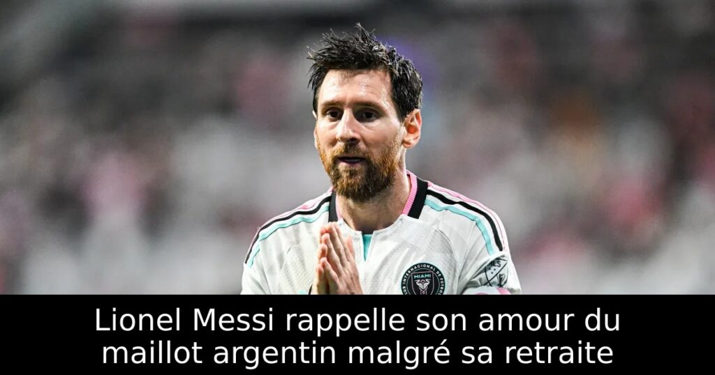 Lionel Messi rappelle son amour du maillot argentin malgré sa retraite