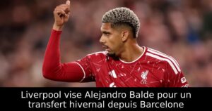 Liverpool vise Alejandro Balde pour un transfert hivernal depuis Barcelone