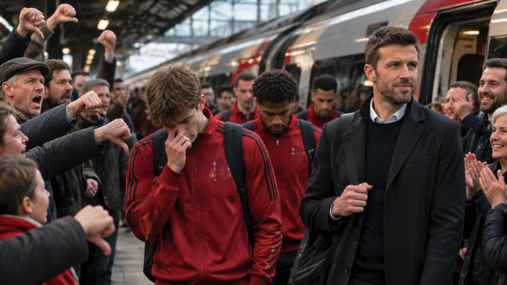 Manchester United : les joueurs hués dans le train avant le choc contre Chelsea, Carrick épargné