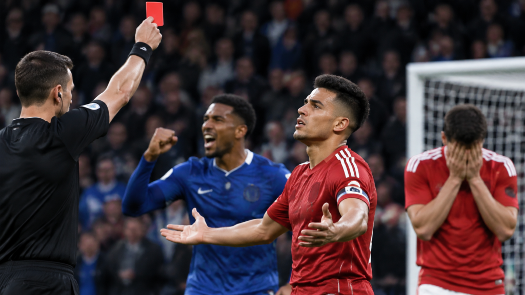 Manchester United s’effondre face à Chelsea : l’expulsion de Lisandro Martínez change tout