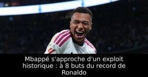 Mbappé s&rsquo;approche d&rsquo;un exploit historique : à 8 buts du record de Ronaldo