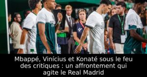 Mbappé, Vinícius et Konaté sous le feu des critiques : un affrontement qui agite le Real Madrid