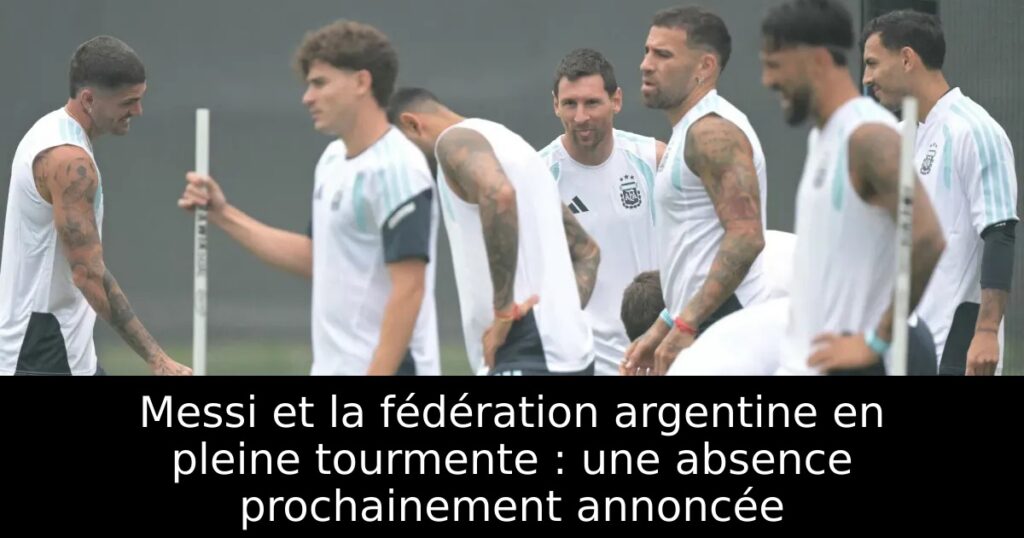Messi et la fédération argentine en pleine tourmente : une absence prochainement annoncée