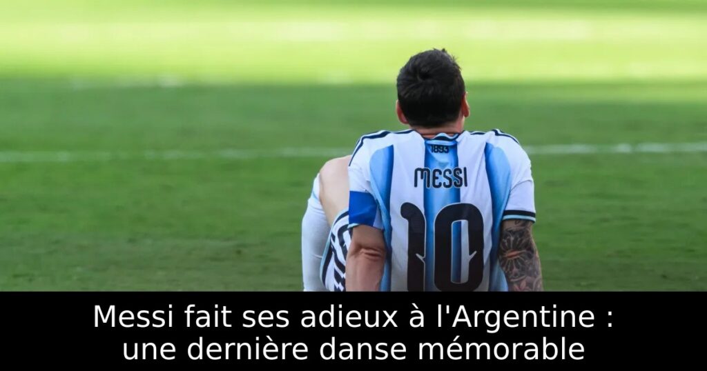 Messi fait ses adieux à l&rsquo;Argentine : une dernière danse mémorable