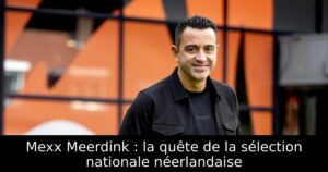 Mexx Meerdink : la quête de la sélection nationale néerlandaise