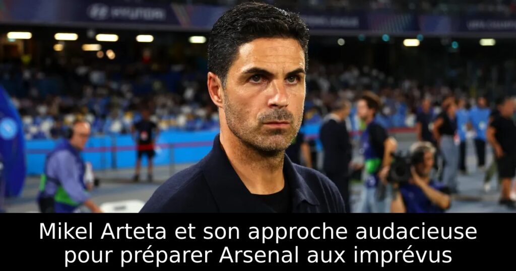 Mikel Arteta et son approche audacieuse pour préparer Arsenal aux imprévus