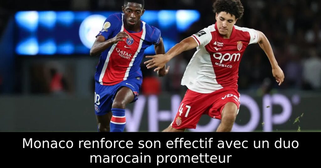 Monaco renforce son effectif avec un duo marocain prometteur