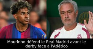 Mourinho défend le Real Madrid avant le derby face à l&rsquo;Atlético