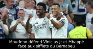 Mourinho défend Vinicius Jr et Mbappé face aux sifflets du Bernabeu