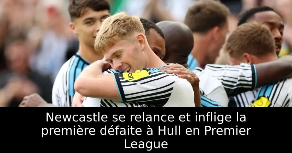 Newcastle se relance et inflige la première défaite à Hull en Premier League