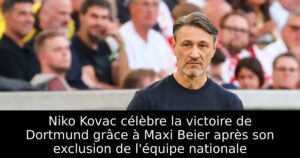 Niko Kovac célèbre la victoire de Dortmund grâce à Maxi Beier après son exclusion de l&rsquo;équipe nationale