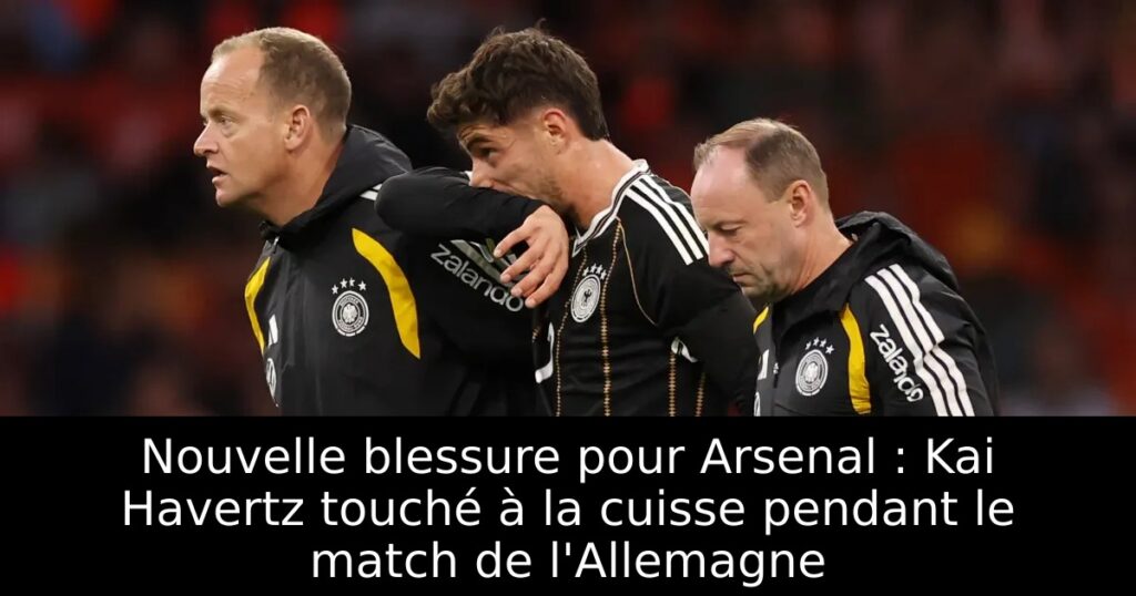 Nouvelle blessure pour Arsenal : Kai Havertz touché à la cuisse pendant le match de l&rsquo;Allemagne