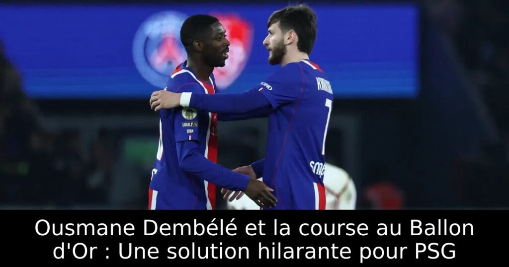Ousmane Dembélé et la course au Ballon d&rsquo;Or : Une solution hilarante pour PSG