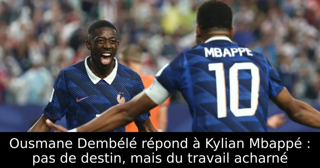 Ousmane Dembélé répond à Kylian Mbappé : pas de destin, mais du travail acharné