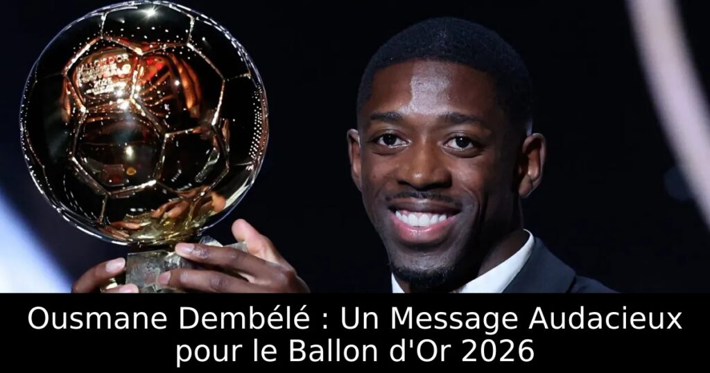 Ousmane Dembélé : Un Message Audacieux pour le Ballon d&rsquo;Or 2026