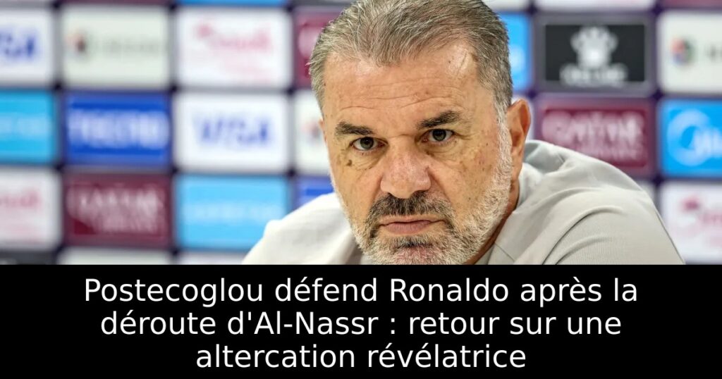Postecoglou défend Ronaldo après la déroute d&rsquo;Al-Nassr : retour sur une altercation révélatrice