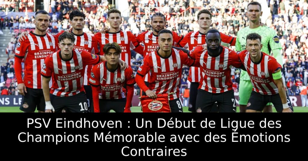 PSV Eindhoven : Un Début de Ligue des Champions Mémorable avec des Émotions Contraires