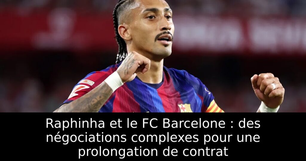 Raphinha et le FC Barcelone : des négociations complexes pour une prolongation de contrat