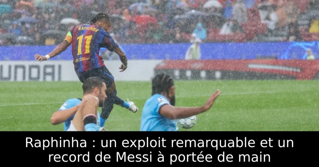 Raphinha : un exploit remarquable et un record de Messi à portée de main