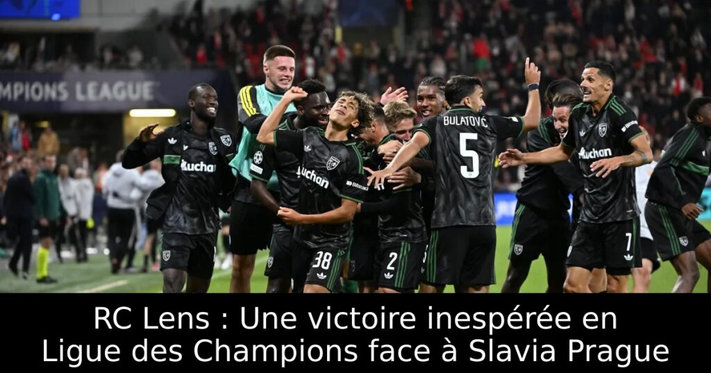RC Lens : Une victoire inespérée en Ligue des Champions face à Slavia Prague