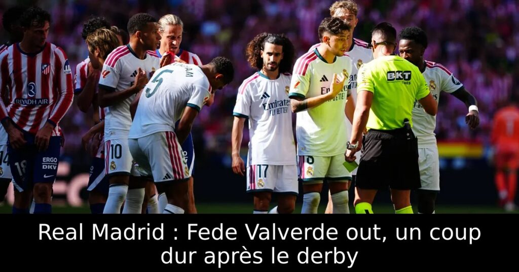 Real Madrid : Fede Valverde out, un coup dur après le derby
