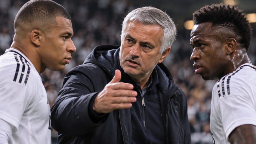 Real Madrid : Mourinho défend Mbappé après la polémique chinoise et affiche son soutien à Vinícius