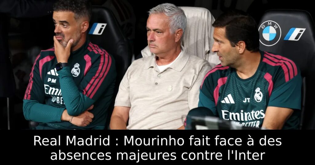 Real Madrid : Mourinho fait face à des absences majeures contre l&rsquo;Inter