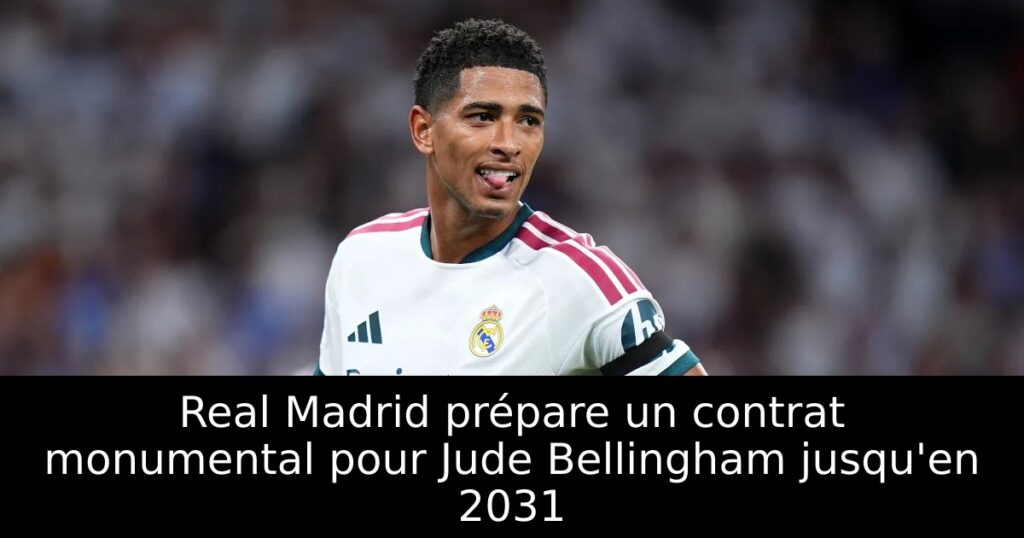 Real Madrid prépare un contrat monumental pour Jude Bellingham jusqu&rsquo;en 2031