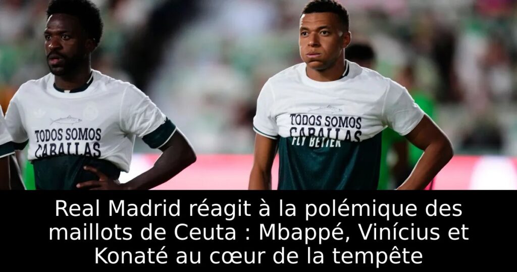 Real Madrid réagit à la polémique des maillots de Ceuta : Mbappé, Vinícius et Konaté au cœur de la tempête