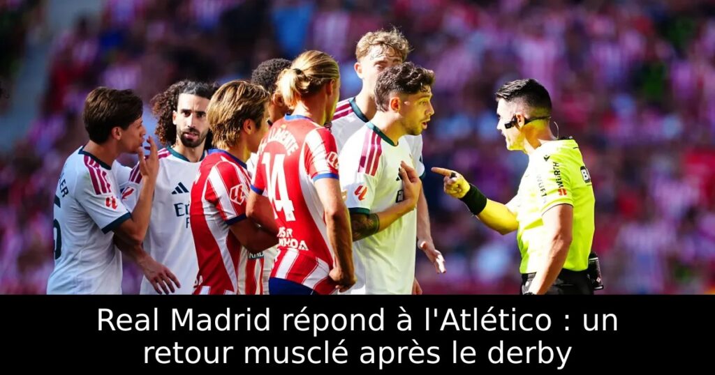 Real Madrid répond à l&rsquo;Atlético : un retour musclé après le derby