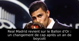 Real Madrid revient sur le Ballon d&rsquo;Or : un changement de cap après un an de boycott