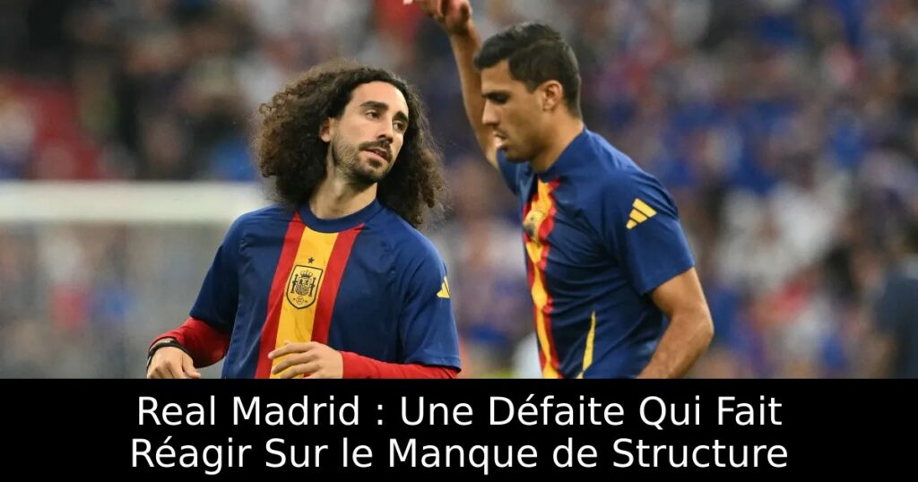Real Madrid : Une Défaite Qui Fait Réagir Sur le Manque de Structure