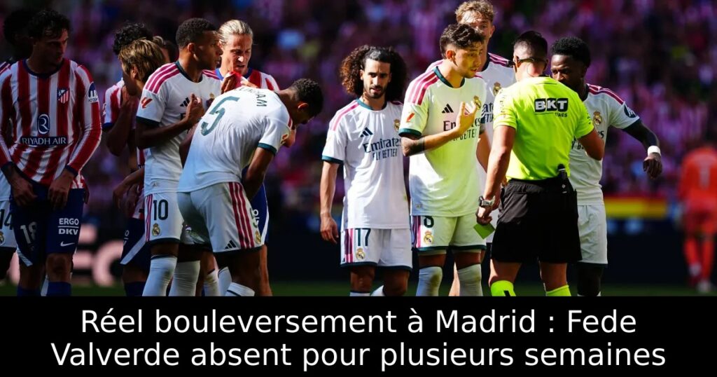 Réel bouleversement à Madrid : Fede Valverde absent pour plusieurs semaines